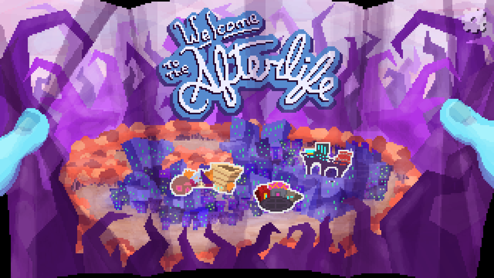 The map of the afterlife, showing a few locations.