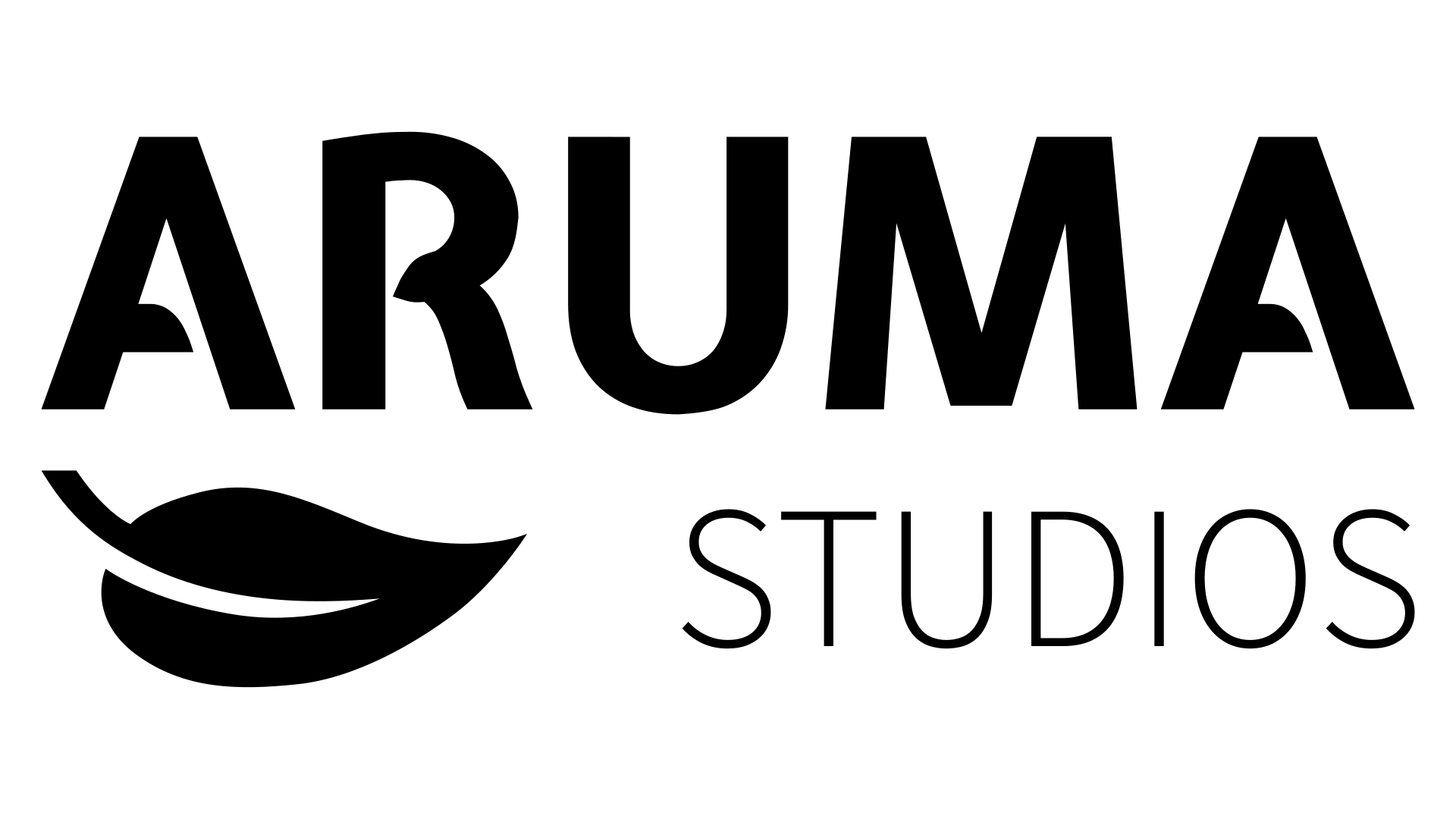 Aruma Studios black logo.