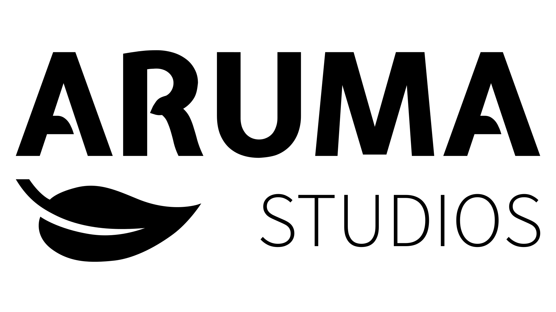 Aruma Studios black logo. Aruma Studios black logo.