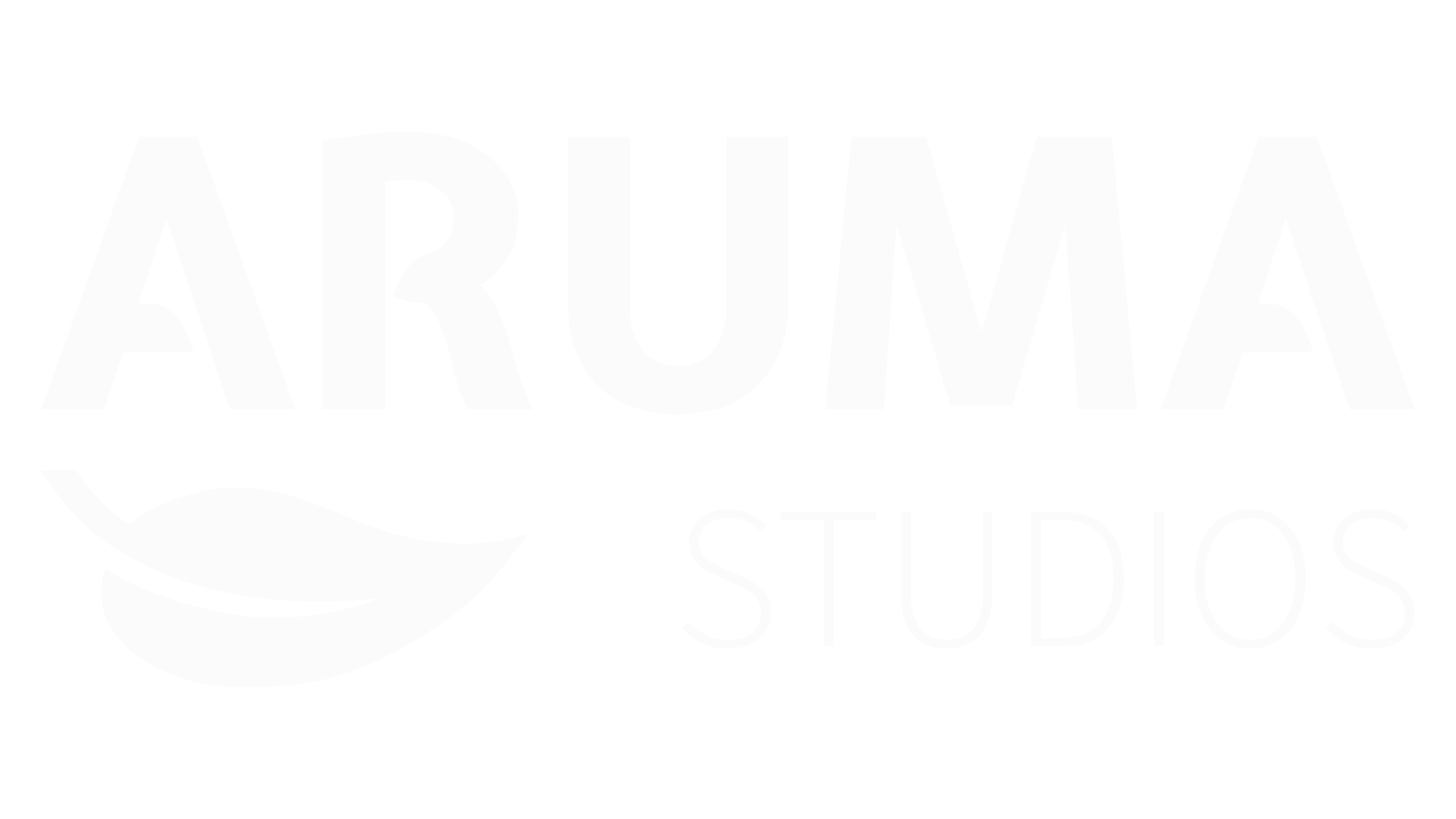 Aruma Studios white logo.